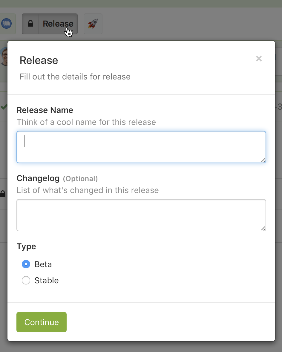 Screenshot of a block step with input fields