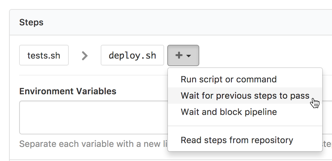 Screenshot of a basic wait step
